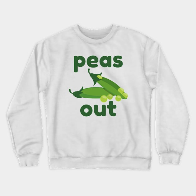 Peas Out Crewneck Sweatshirt by Cherrific